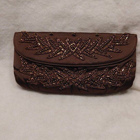 Soure Handbags - Vintage 1950s Soure Beaded Clutch Bag